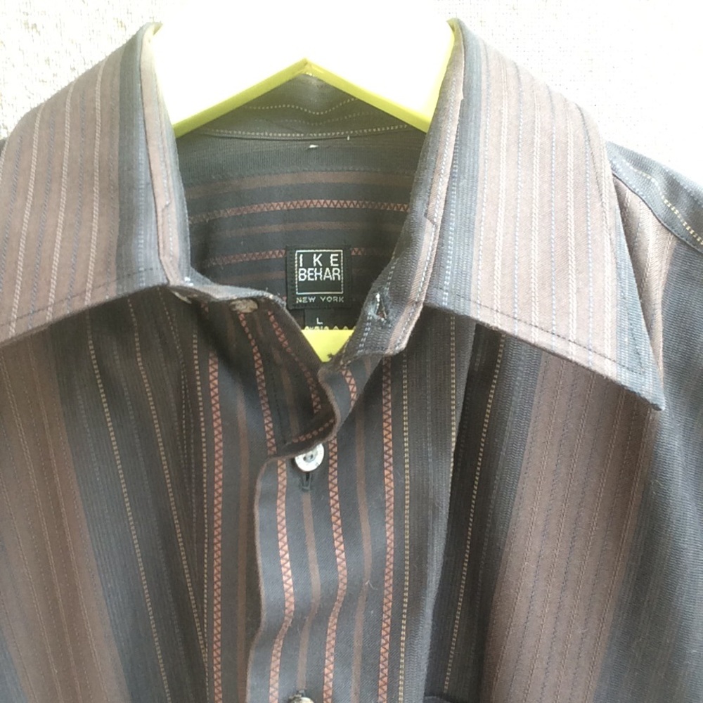 Ike Behar multicolored button down dress shirt